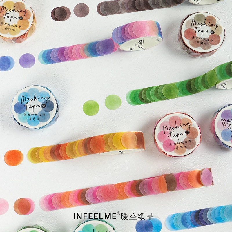 Washi Tape Kawaii de frutas y dulces, pegatinas de papel Washi decorativas, cinta adhesiva, diario, pegatinas escamas para Scrapbooking, 100 unidades por lote