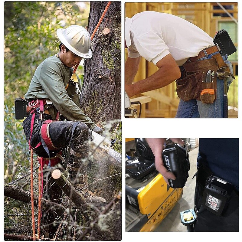 10PCS Tool Battery Holder,Cordless Tool Battery Storage Rack Compatible with Makita 18V Battery and 18V