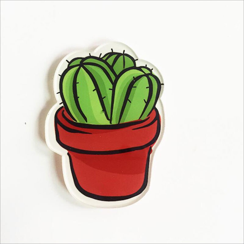 2 Stuks Cartoon Leuke Cactus Magneet Sticks Vetplant Koelkast Magneten Huishoudelijke Keuken Decor Accessoires Koelkast Magneten: B640