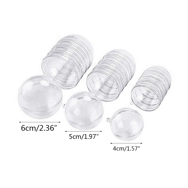 15 par  of 30 stk plastkule hul ball juledekorasjon hengende ball kjøpesenter himmelvindu gjennomsiktig ball