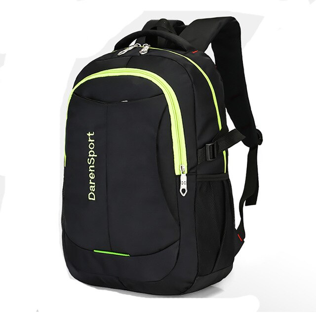 Mode Mannen School Rugzak Academy Stijl Tas Grote Capaciteit Multifunctionele Reizen Outdoor Rugzak: Green