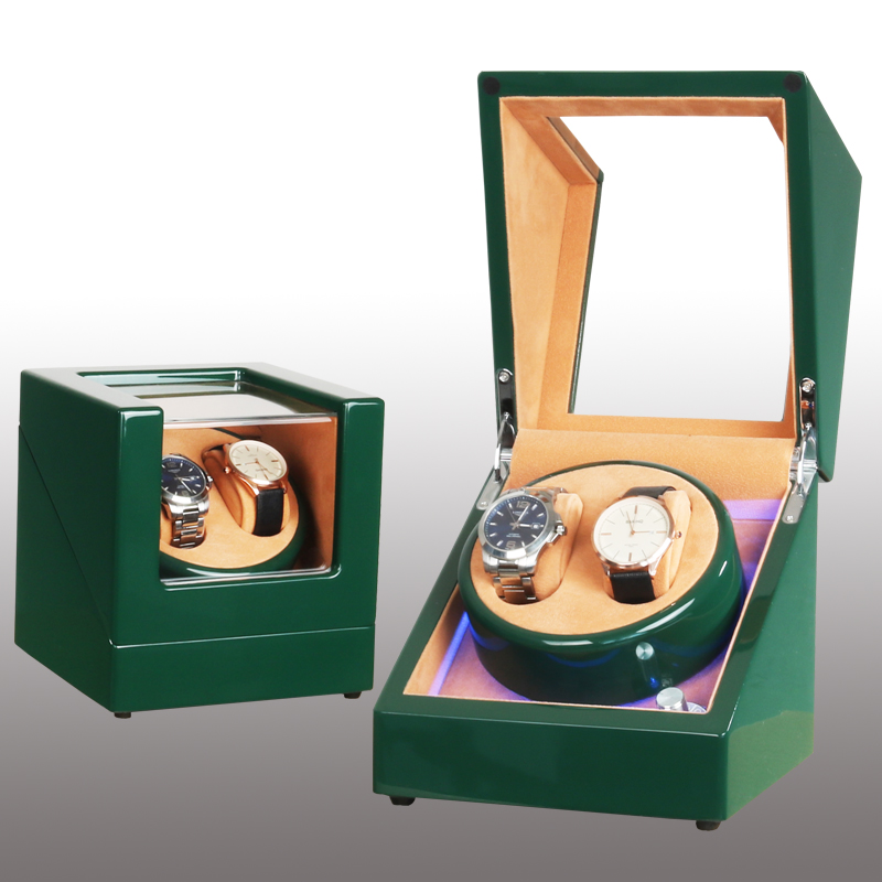 Devanadera de reloj mecánico con pantalla LED, soporte de caja de almacenamiento de joyería, agitador de Motor, rotador automático silencioso, 5 modos: Camuflaje desierto