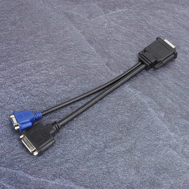 VGA DVI Cable Short Cable Computer Monitor Cable Female Extension Adapter Cable for Computer Monitor