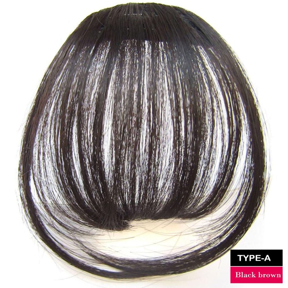 Damskie słodkie grzywki klipsy robić przedłużania włosów naturalne i niewidoczne syntetyczne treski