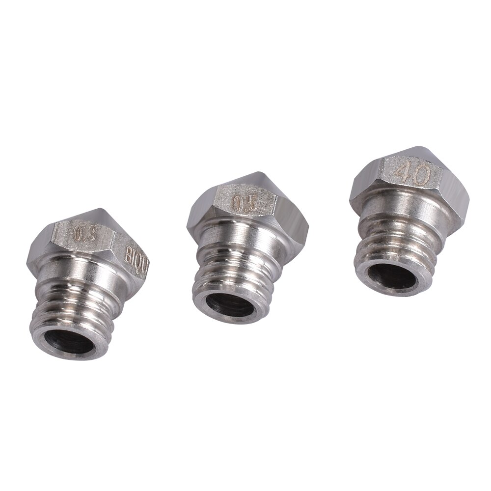 1 PC 3D części drukarki MK10 dysza M7 ze stali nierdzewnej 0.2/0.3/0.4/0.5/0.6/ 0.8 dla 1.75 MM żarnika dla 3D części drukarki Reprap