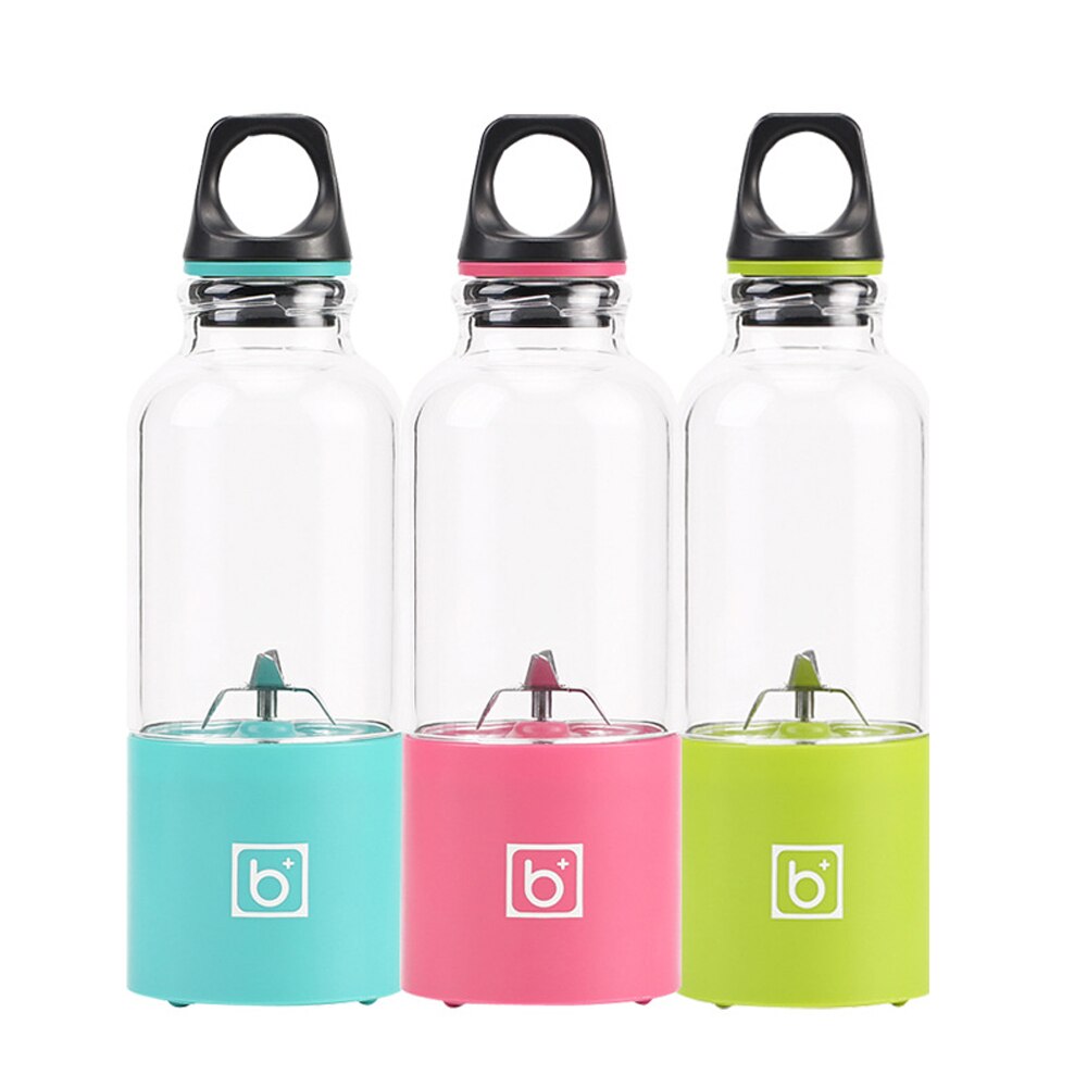 500ml 4 Blade Portable Blender Juicer Machine Mixer Electric Mini Usb Recharge Food Processor Juicer Smoothie Blender Juice Cup