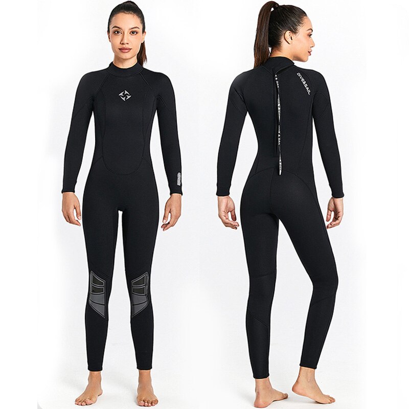 Ultra stretch 3mm neoprenanzug, ganzkörper-tauchanzug mit reißverschluss am rücken, einteilig, zum schnorcheln, tauchen und schwimmen: D330023f- eu / Xxl