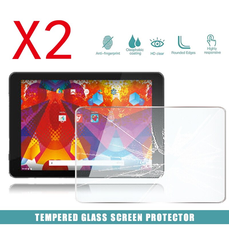 Protector de pantalla de vidrio templado para tableta Argos Alba, 10 pulgadas, protección ocular HD, película templada antihuellas, 2 uds.
