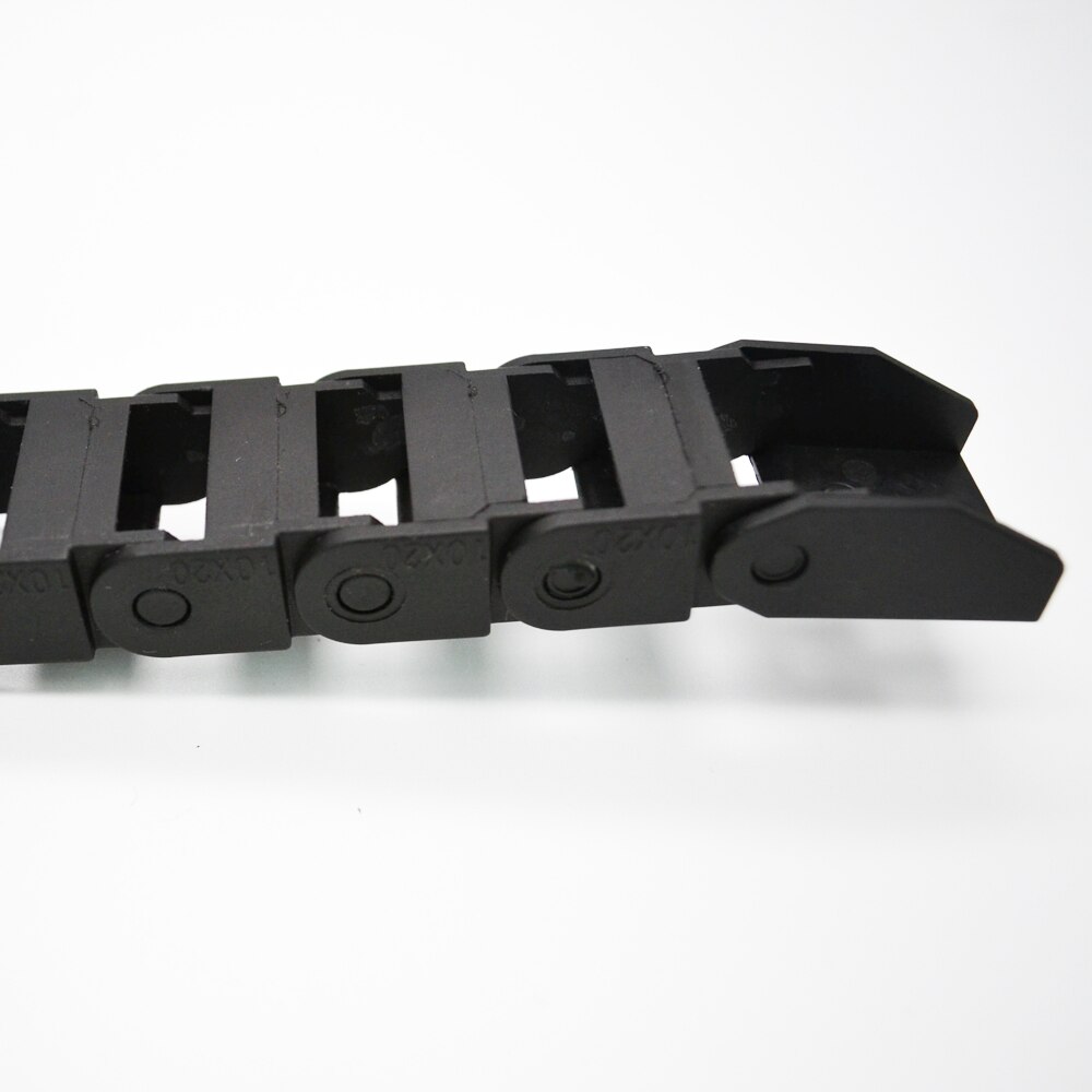 Cadenas de arrastre para Cable de plástico negro de 1 metro 10mm * 20mm cadenas de arrastre para Cable de remolque