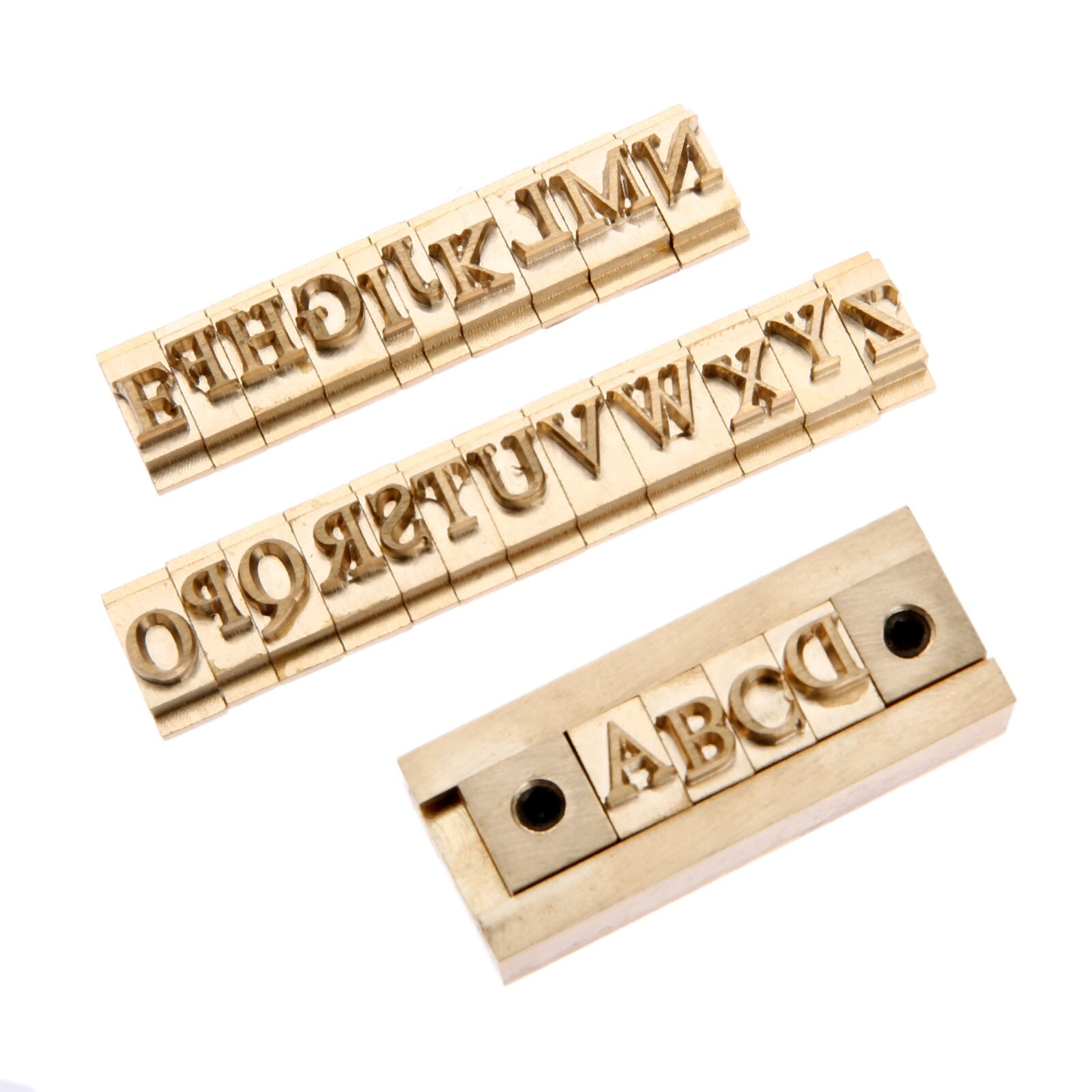 26 stücke Hauptstadt Buchstaben Gold Durcheinander mal römisch Stempel Formen A-Z Verlangen Handwerk Eisen Presse Stanzen + 5cm T-Slot Leuchte Halfter