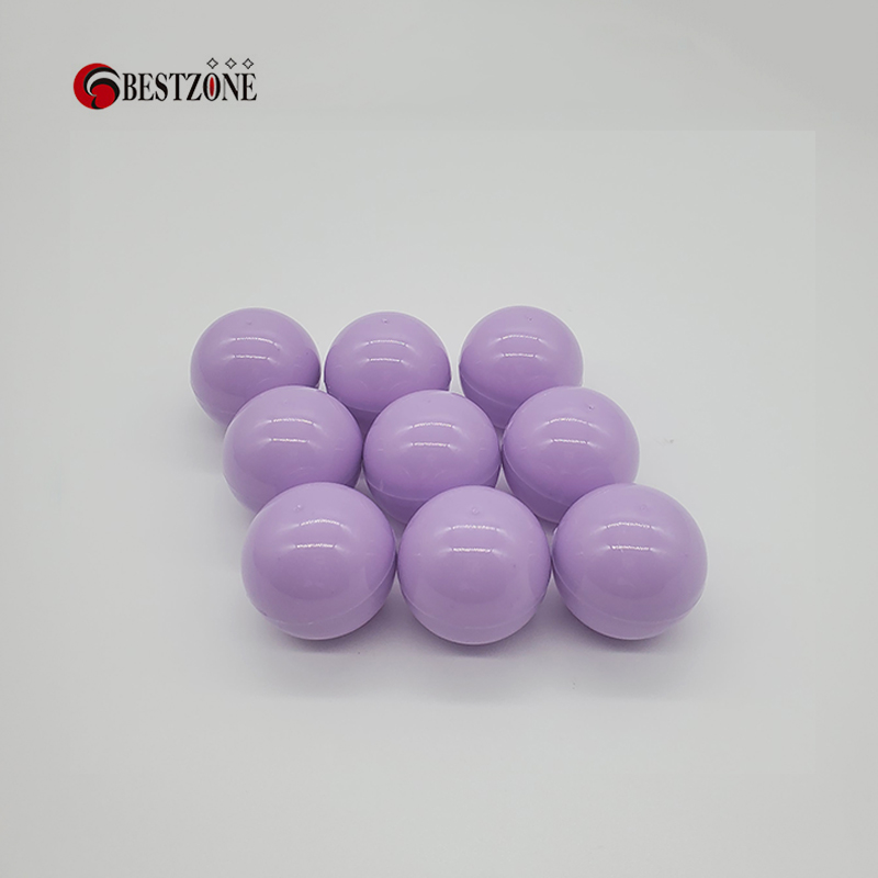 20 Teile/paket Macaron Lila Kunststoff Überraschung Ball Kapseln Spielzeug Leere Können Öffnen Kinder Für Automaten Neuheit Lustige