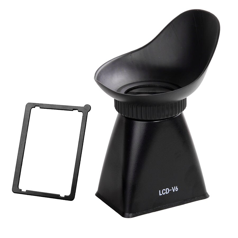 2.8x optische versterker camera lcd monitor zoeker vergrootglas oogschelp extender zonnekap met glas voor canon eosm  (v6)