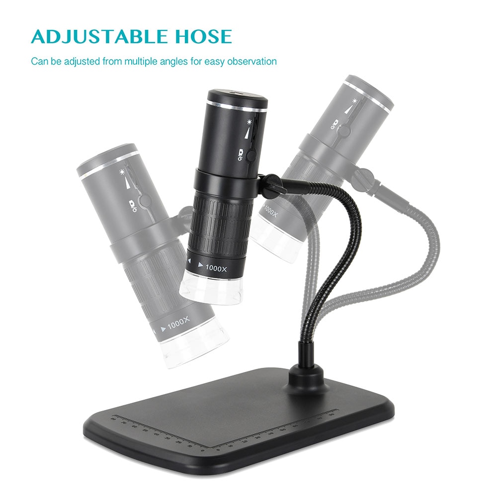 1000X Digitale Wifi Microscoop 8 Led 800 Mah Oplaadbare 1080P Smart Telefoon Microscoop Camera Video Voor Pcb Solder Slides kijken