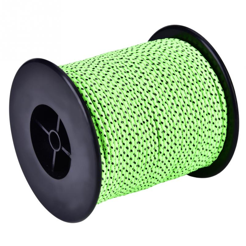 20/50m reflekterende telt reb nylon telt line snor paraply paracord reb camping vandre telt tilbehør