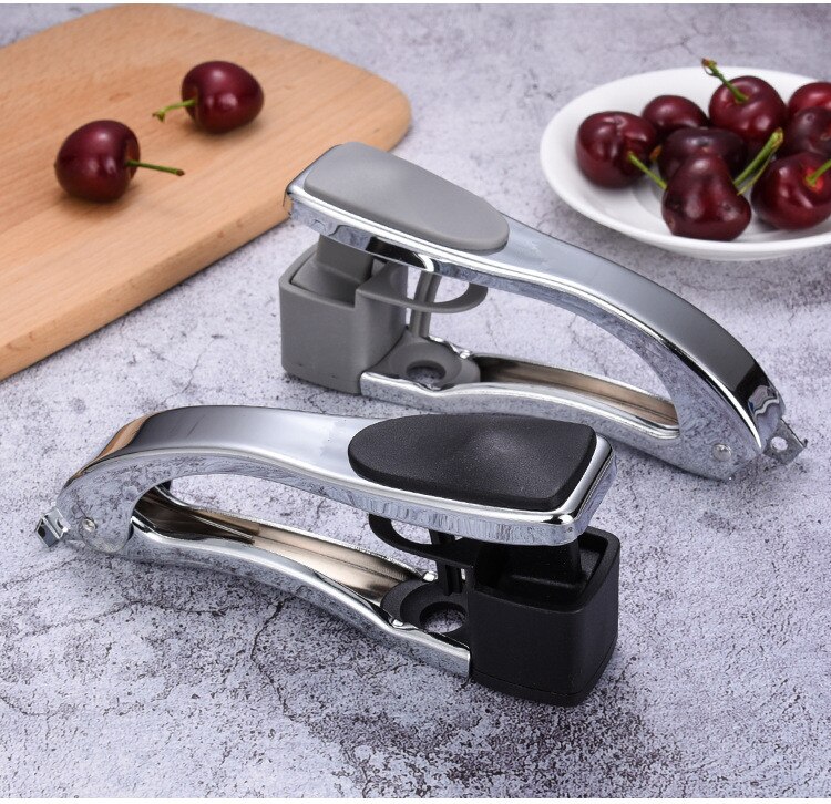 1 pieza de picadora de cereza de acero inoxidable, fácil dátil rojo, semillas de aceitunas, removedor de Corer, triturador de piedras para exprimir, utensilios de cocina QA 090