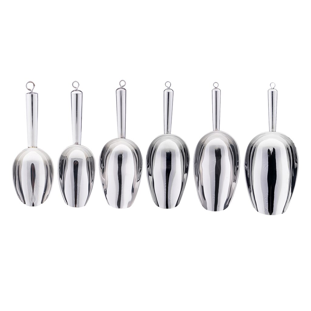 Stainless Steel Ice Scoop Food Popcorn Scoop Bar Tool Accessory
