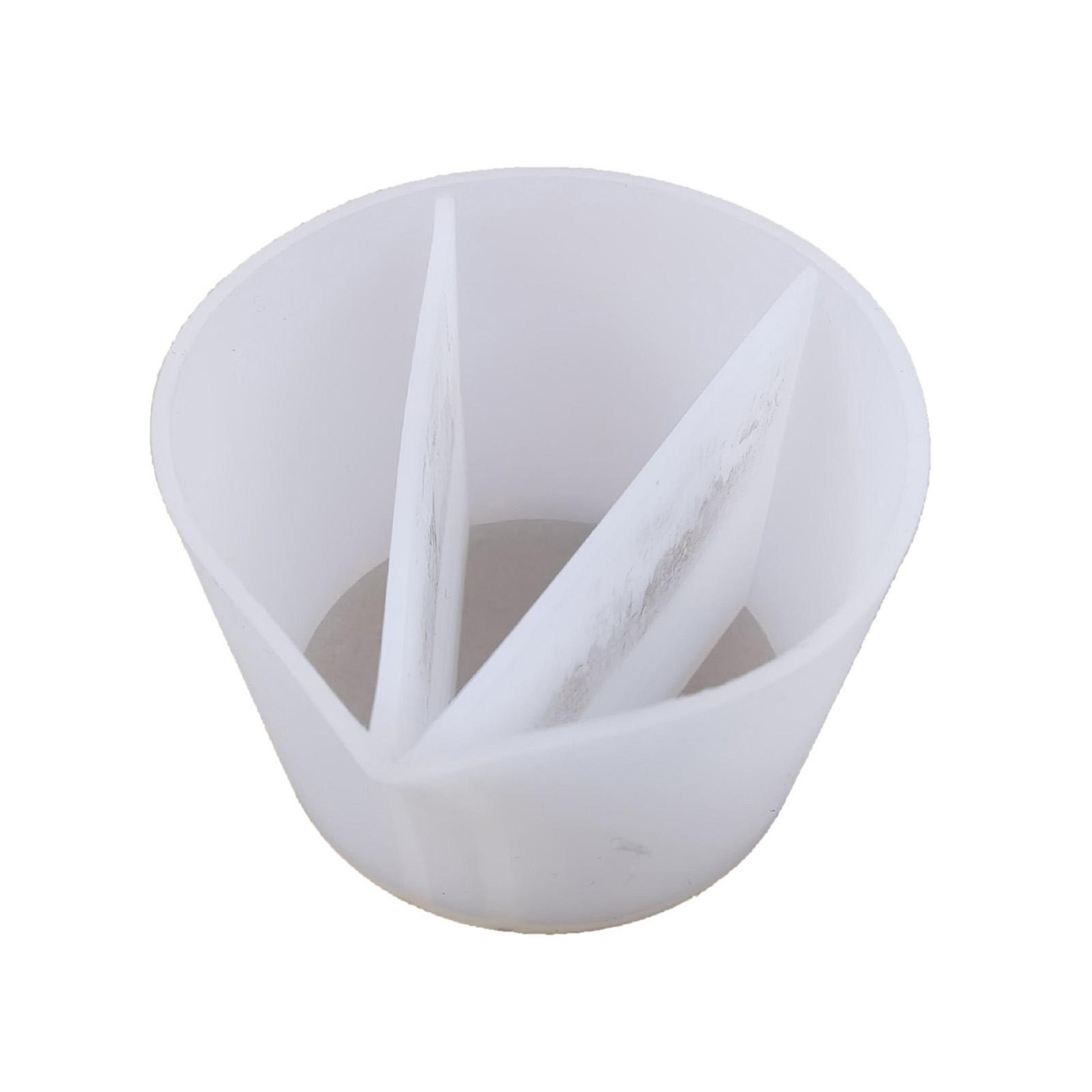 517F Clear Silicone Epoxy Resin Mixing Cups Distribution Measuring Cup DIY Epoxy Resin Tools for Jewelry Making Hobby Craft: 3 Channels White