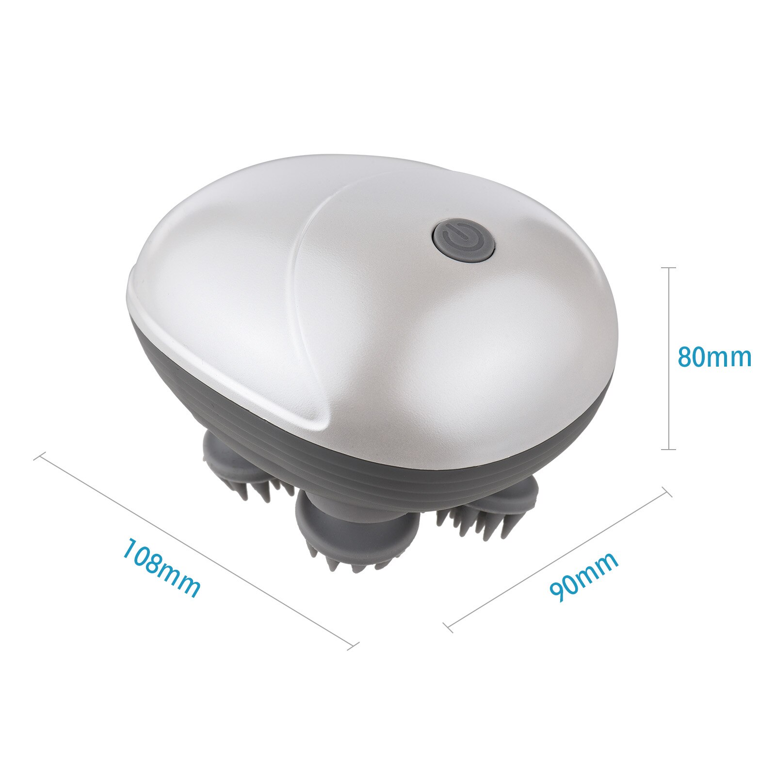 Electric Head Massager Cordless Hair Scalp Massager Kneading 6 Massage Nodes Handheld Scratcher Head Relaxing Scalp Massage Tool