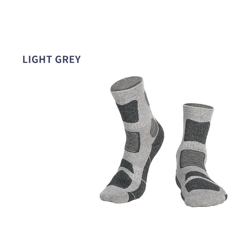 3 Paare/los Winter Verdicken Merino Wolle Socken herren Ski Wandern Thermische Socken Im Freien Warme Sport Socken Männer Thermosocks: light gray