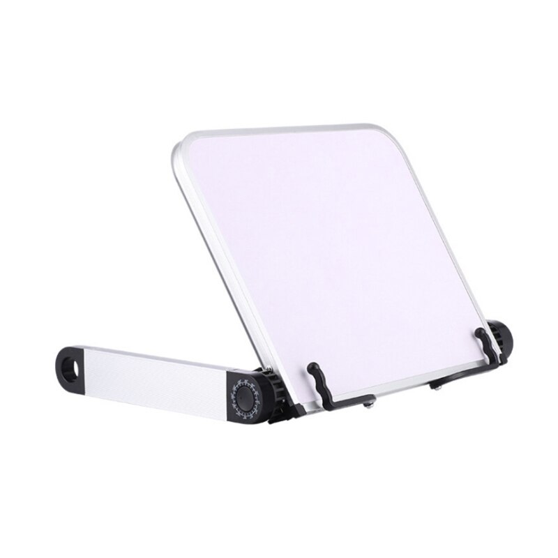 Foldable Reading Book Holder Bookcase Stand for Cookbook PC 360 Degree Adjustable Support Desk Organizer: W-A