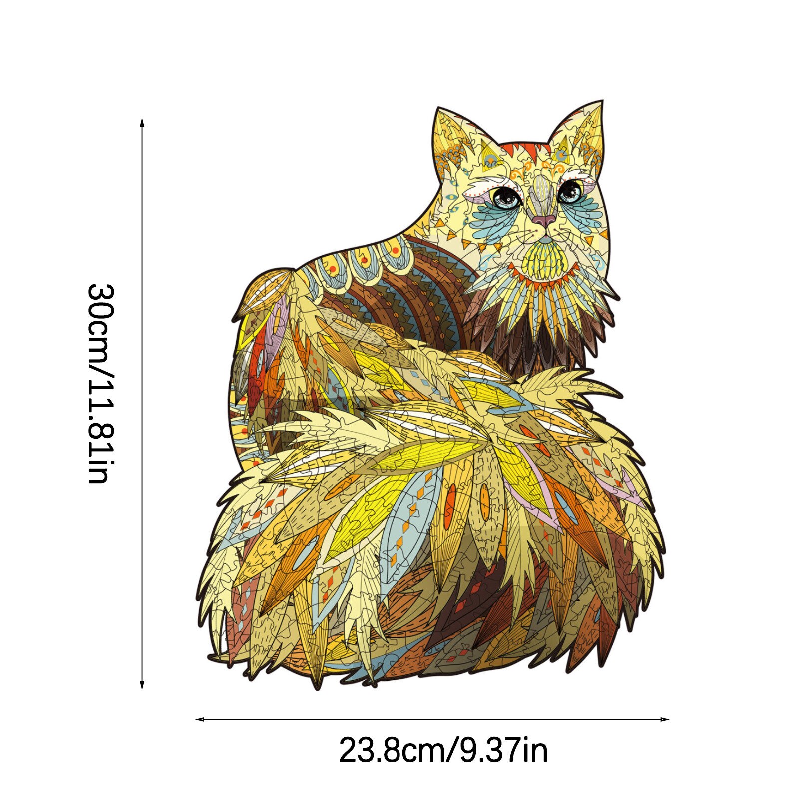 206Pcdiy Houten Puzzel Voor Volwassenen Kinderen Elk Stuk Is Dier Vormige Kerstcadeau Houten Puzzel Verbeteren Concentratie