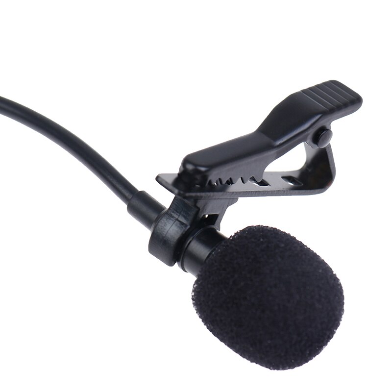 Bærbar usb mini mikrofon 2m lapel lavalier mic clip-on knaphulsmikrofon