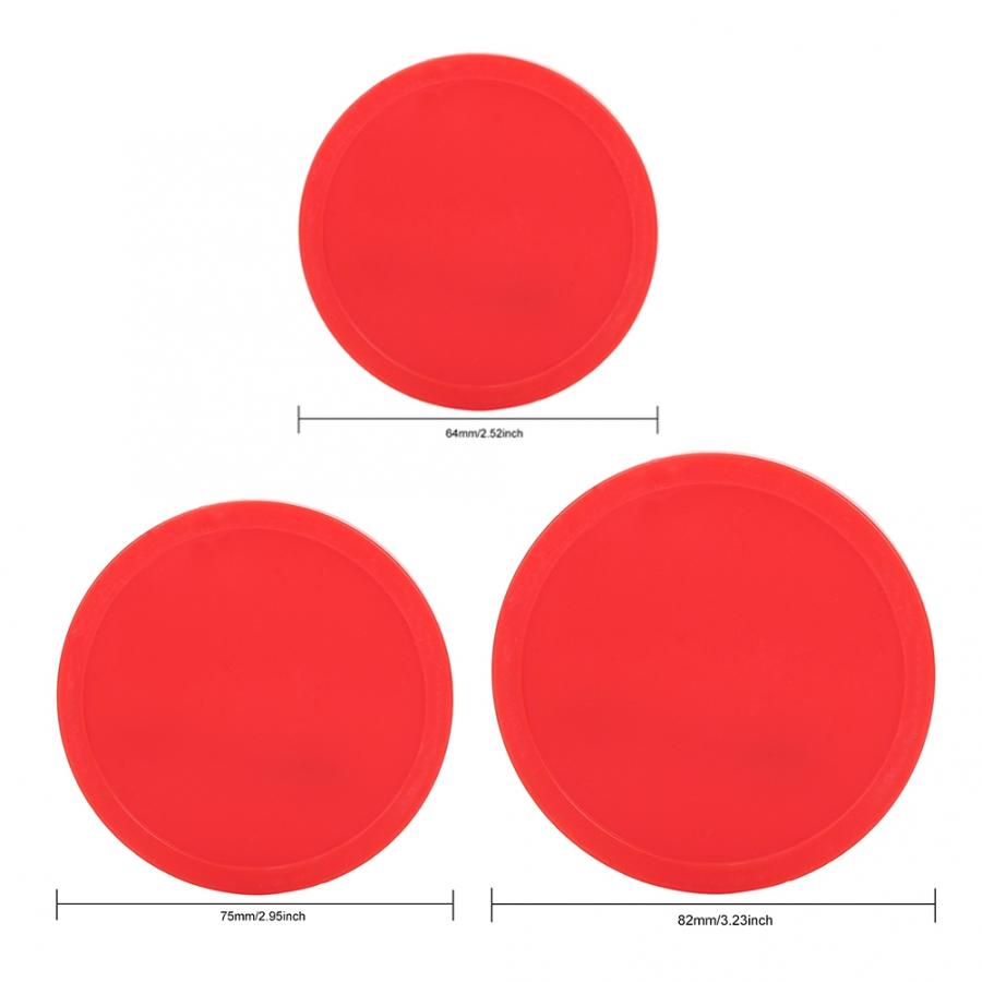 4 Pcs Hockey Pucks Pushers Plastic Air Ice Hockey Pucks Piece Replaceable For Tables Game Equipment Party