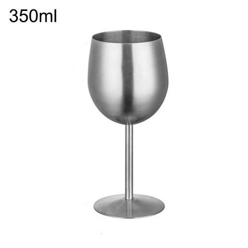 Copa de vino roja de oro rosa y plata de acero inoxidable para Bar, , bebida de jugo, copa de champán, utensilios de cocina, suministros: 350ml
