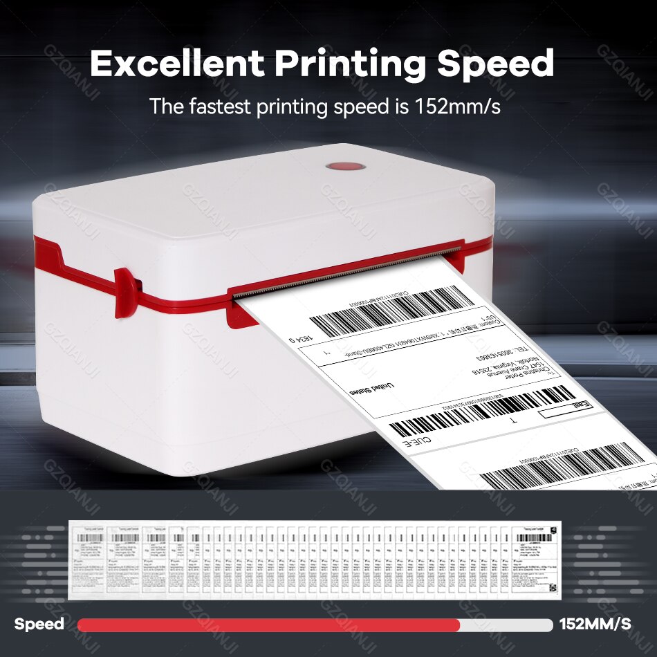 Lastest USB Thermal Address Printer Waybill 100 110mm Label Printer For Express Logistic Label Paper Roll