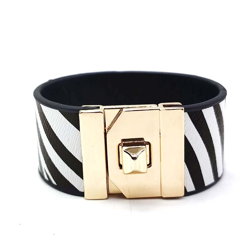 Sommer Leopard Leder Armbänder Für Frauen Neue Armbänder & Armreifen Elegante Breite wickeln Armbinde Pulseira Schmuck: 1