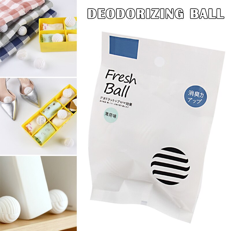 6 Pcs Mini Bal Vorm Schoen Deodorant Droger Vochtvanger Anti-Milde Schoenen Deodorant L5 #4