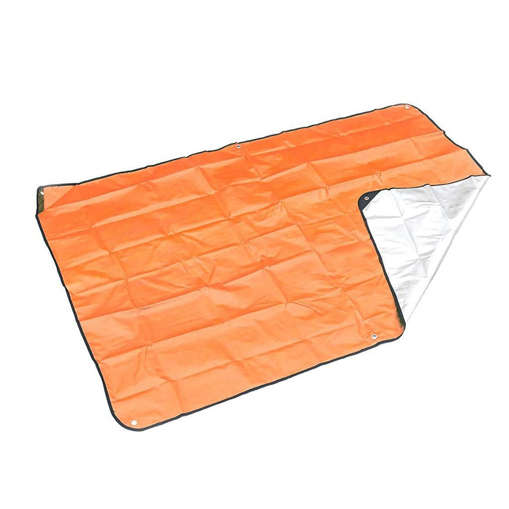 Outdoor Ehbo Nooddeken Slaapzak Isolatie Reflecterende Oranje Gealuminiseerd Film