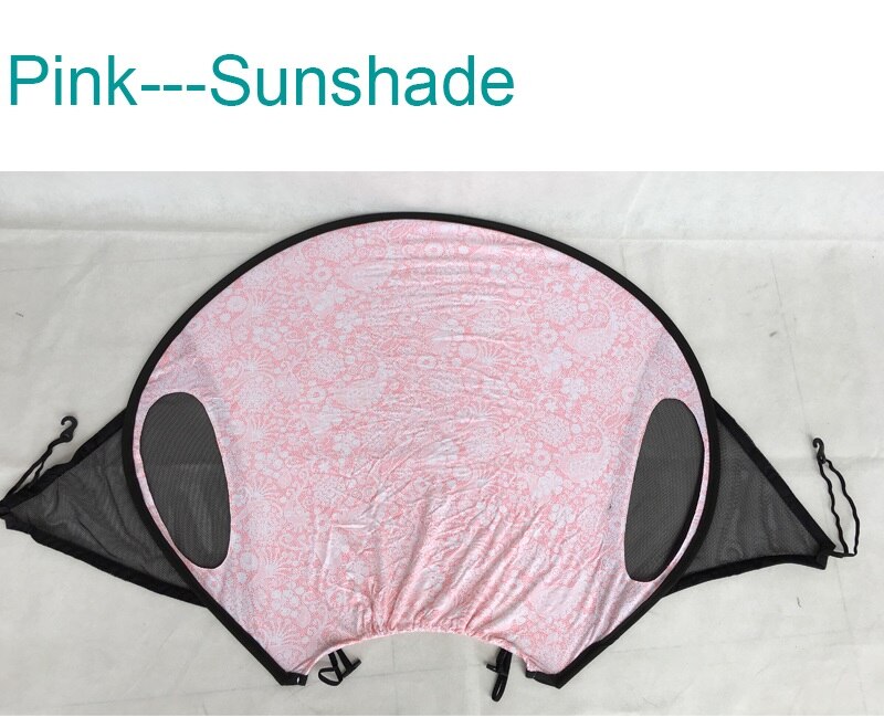 Op maat gemaakte kinderwagen accessoires zonnescherm zonneklep kap uv-hoes zonnescherm uitschuifbaar voor bugaboo bee 5 bee 3: Roze