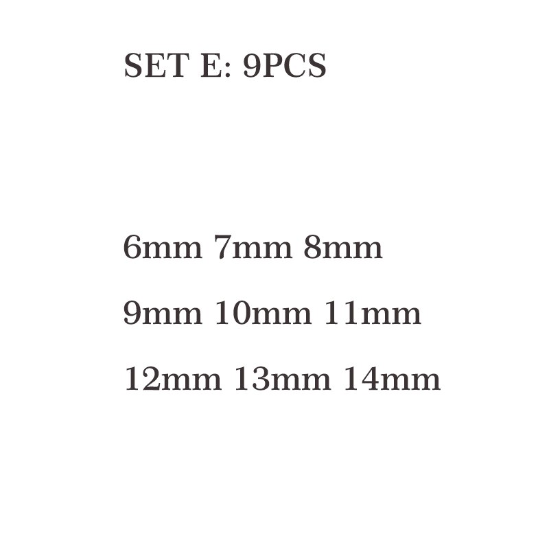 65mm Length Electric Power Magnetic Screwdriver Nut Driver Set Impact 1/4" Hex Shank Metric Wrench Socket Bit Crv 6-29mm: SET E