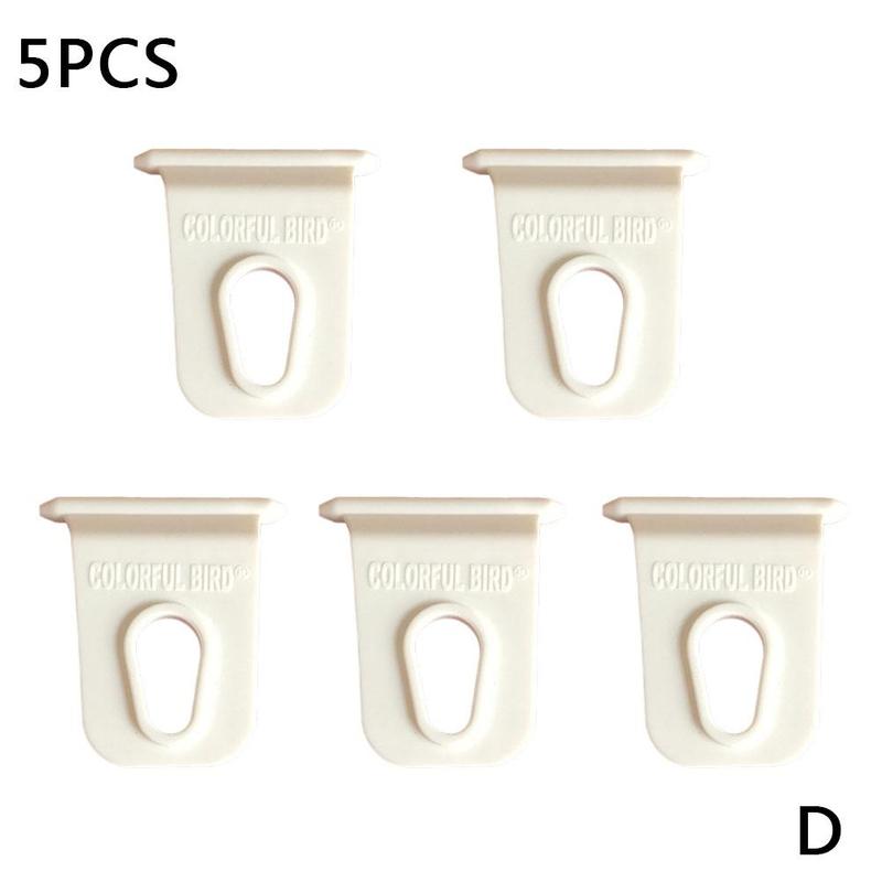 Gancho de ropa para caravana, accesorios para toldo, colgador para toldos de autocaravana, accesorios para remolque, ganchos de cobertizo modificados, 5 uds.: 5pcs white
