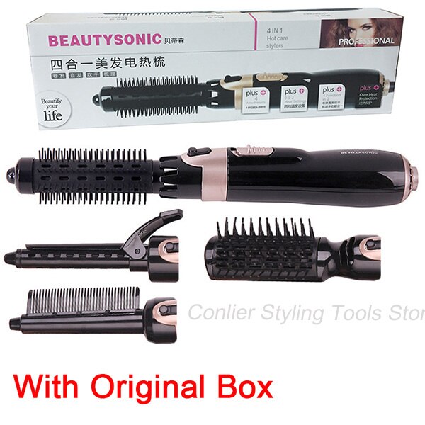Hair Dryer Curler Comb 2 In1 Multifunction Hair Styling Tools Hairdryer Rotating Styler: with box / UK