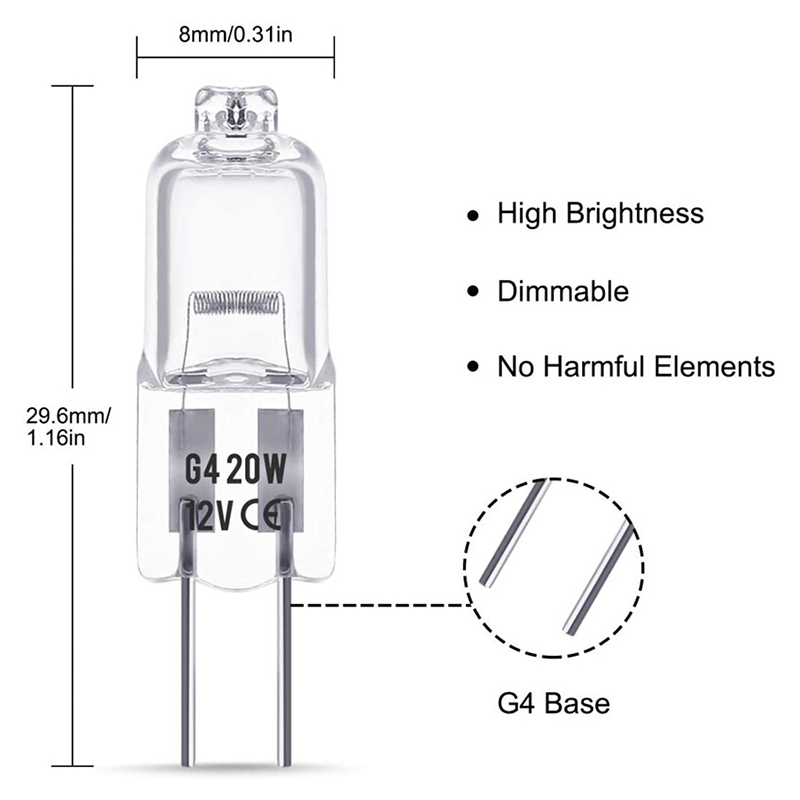 10 stks/set 5 W 10 W 20 W 35 W 50 W 2900 K Halogeen Warme Energie G4 12 V Lampen Binnenverlichting Licht JC Bi-Pin LED Crystal Globe Lamp