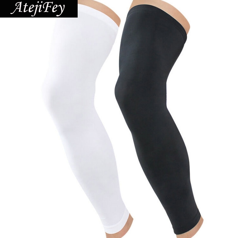 AtejiFey 1 para Nein-Unterhose Kompression Atmungsaktivem Lycra Stulpen Gamaschen Sport Basketball Laufen Kalb & Knie Ärmel Schutz