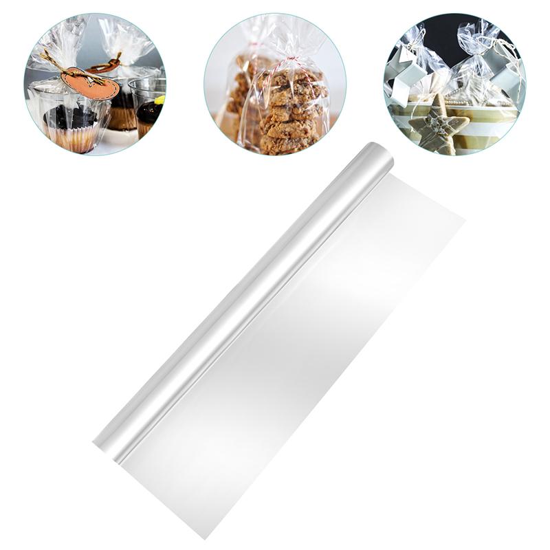 1pc Clear Cellophane Film Roll Cellophane For Flower Basket Wrappings Large Flower Bouquet Baskets Wrapping Paper Paper Film