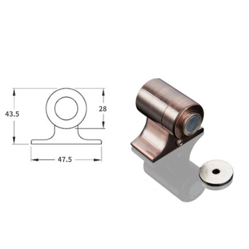 Magnetiske dørstoppere dørstopper skjulte dørholdere fanger gulv dørmøbler hardware