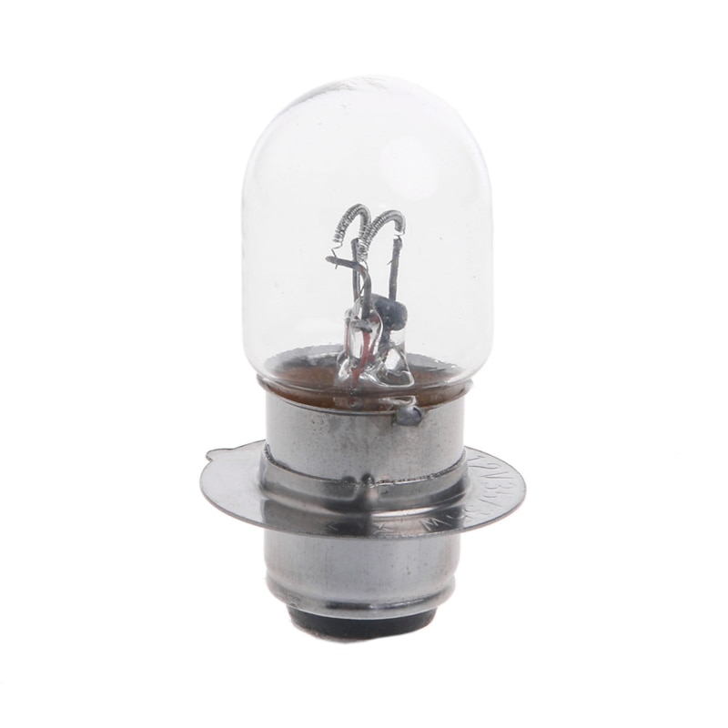 T19 P15D-25-1 DC 12V 35W White Halogen Headlight Double Filament Bulb For Motorcycle Balaclava