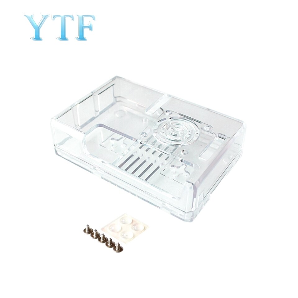 ! Raspberry Pi 3B+Plus Case Shell ABS Shell GPIO Reserved Opening Coolable Fan Housing Available: White