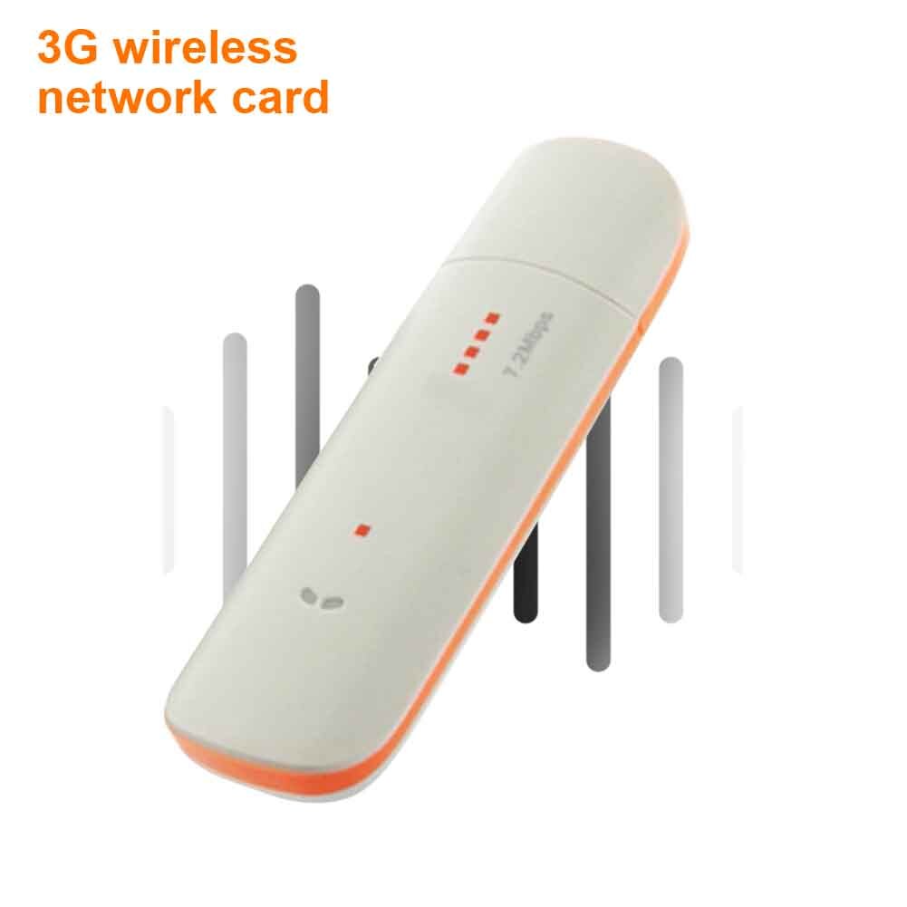 Portable 7.2Mbps For PC Laptop Home Office 3G Network USB Dongle Router With SIM Card Slot Modem Internet Stable Wireless: White