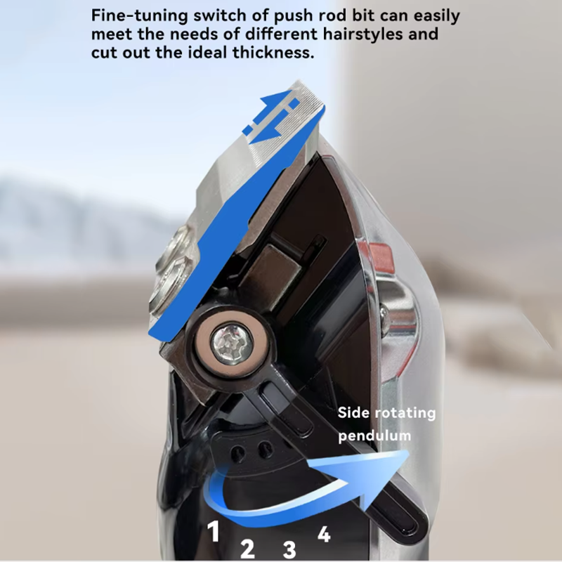 Kemei-2629 Professionele Heren Tondeuse Kapper Verstelbare Tondeuse Tondeuse LCD Baard Trimmen Kit