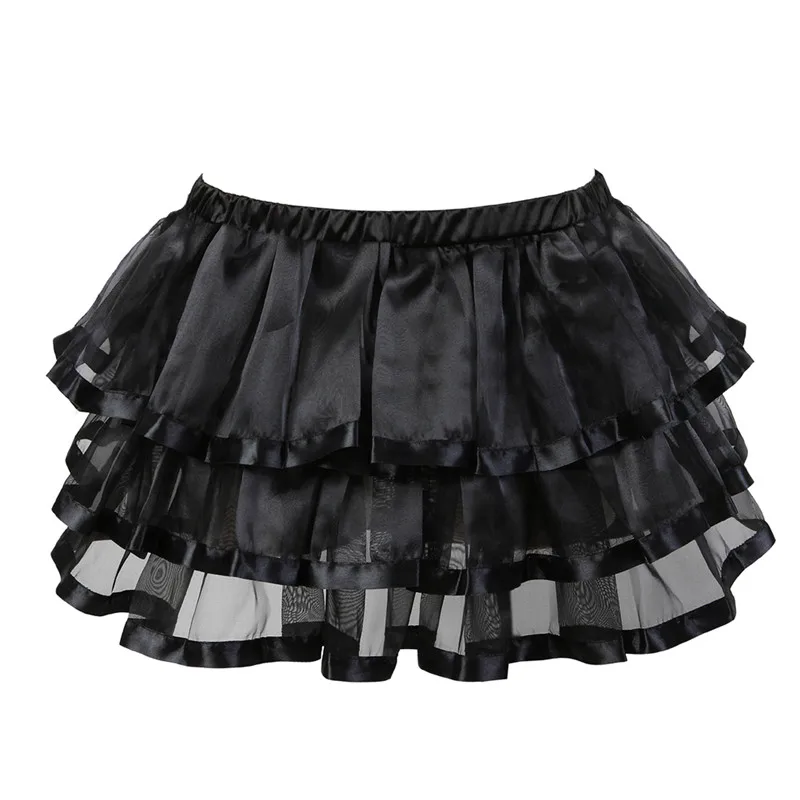 Nederdel til kvinder plus size tyl voksen tutu mini dans faldas saias femininas plisseret midi kostume korset rød pink blå rød hvid