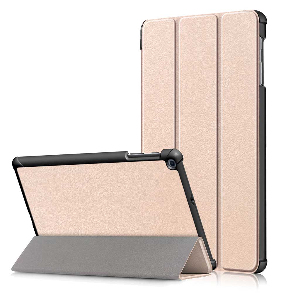 For Samsung Galaxy Tab A Case Cover 10.1 inch Tablet SM-T510 SM-T515 T510 T515 Magnetic Trifold Stand Case Funda: CY-T510.Gold