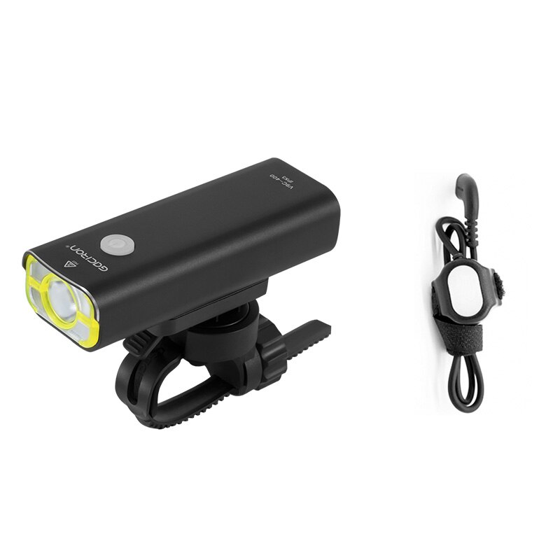 Gaciron Wiederaufladbare Bike Vorne Lenker Radfahren Led Licht 18650 Batterie Taschenlampe Scheinwerfer Fahrrad Zubehör: V9CP-400 With Switch
