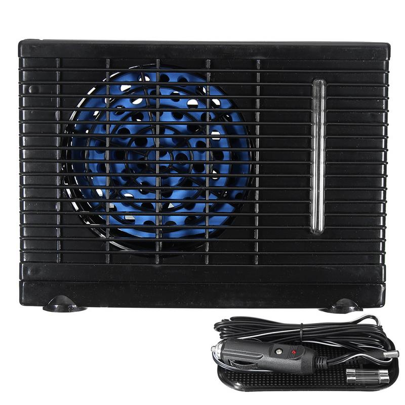Tragbare klimaanlage für Auto 12V Verdunstungs Klimaanlage Auto 35W Schwarz Tragbare Mini Kühlung Wasser Fan Auto kühler