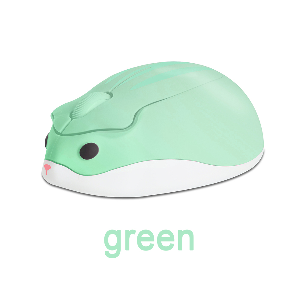 Cute 2.4G Wireless Mouse Ergonomic Optical USB Mice Kawaii Cartoon Hamster Mouse For PC Laptop Tablet Computer Kids: Yellow