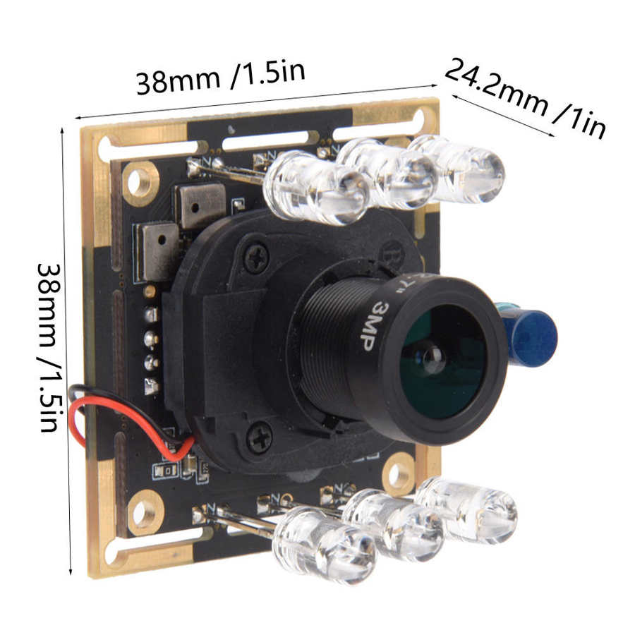 Usb Camera Module OV2710 Chip IR-CUT Automatische Switching 1920X1080 30fps 94 Graden